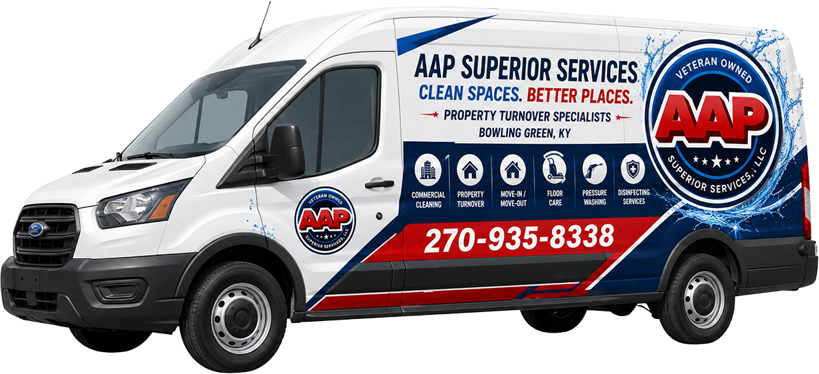 AAP Superior Services wrapped service van — Bowling Green, KY